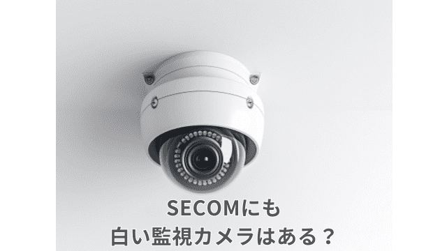 白いセコムの監視カメラはある？
